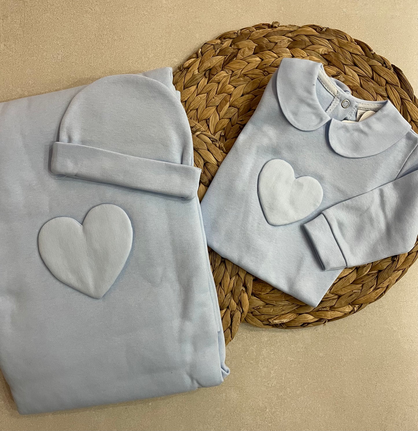 Set cuore in caldo cotone