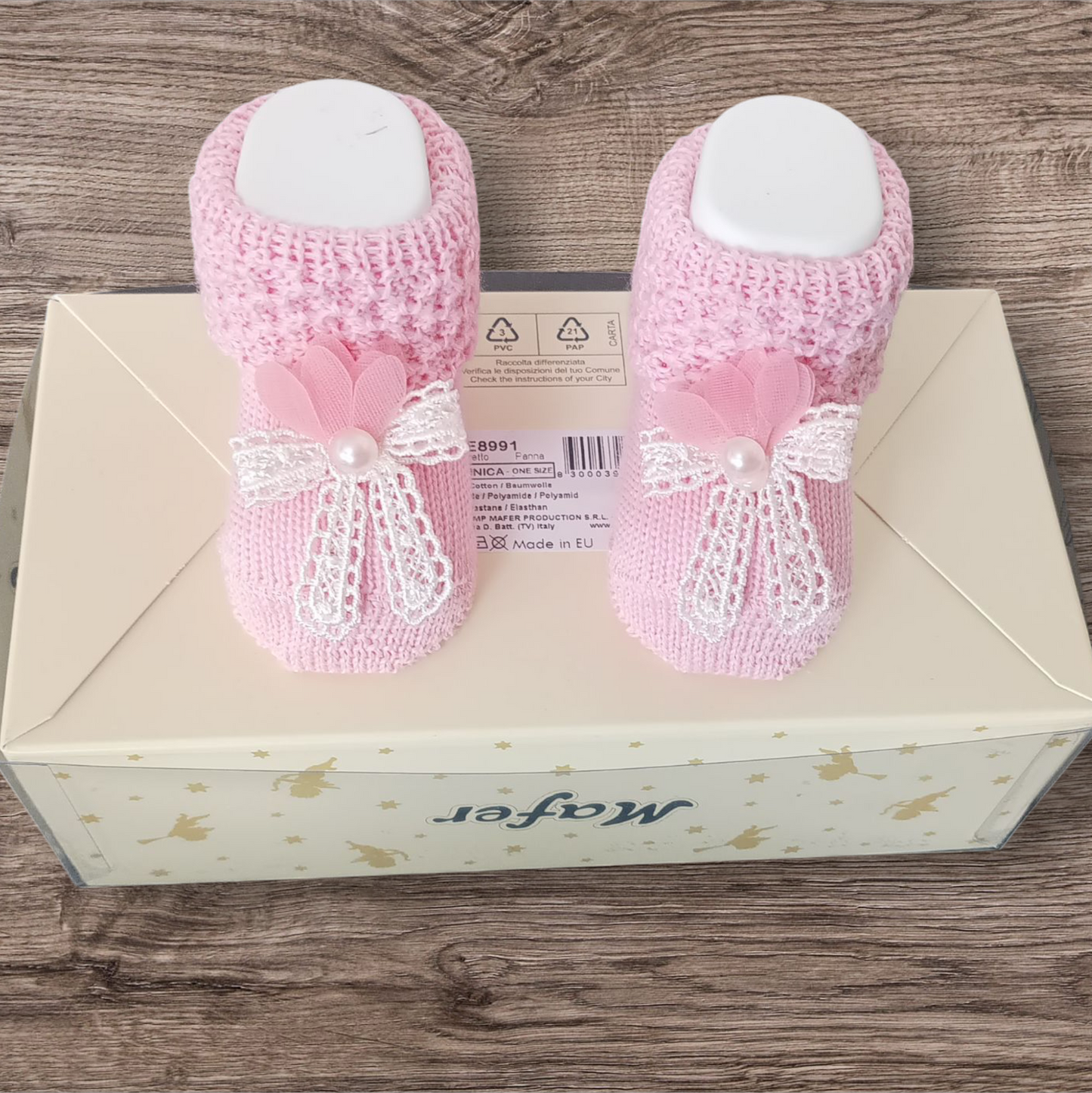 Scarpine in lana 0/6 mesi