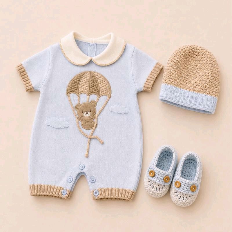 Set in puro filo di cotone baby nipos