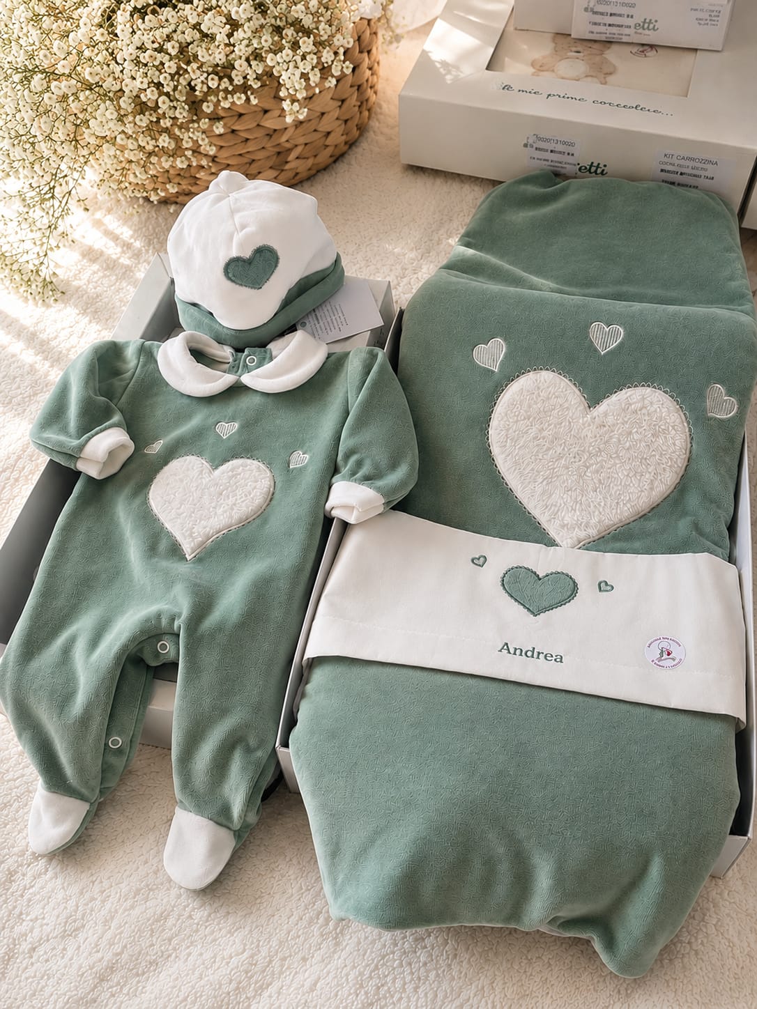 Set prima nascita in ciniglia