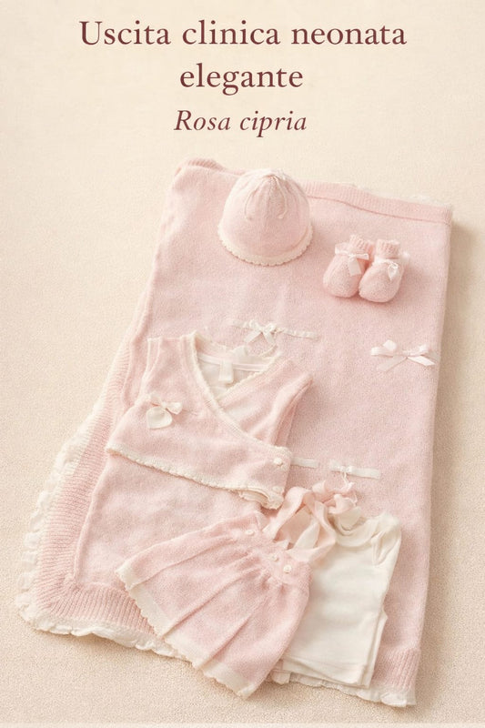 Uscita clinica prime emozioni rosa in filo adatto da fine maggio