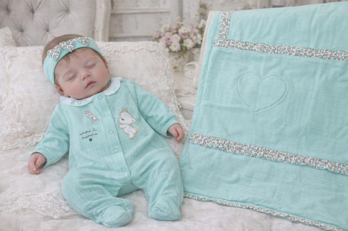 Melby Tiffany cotone biologico tema shabby