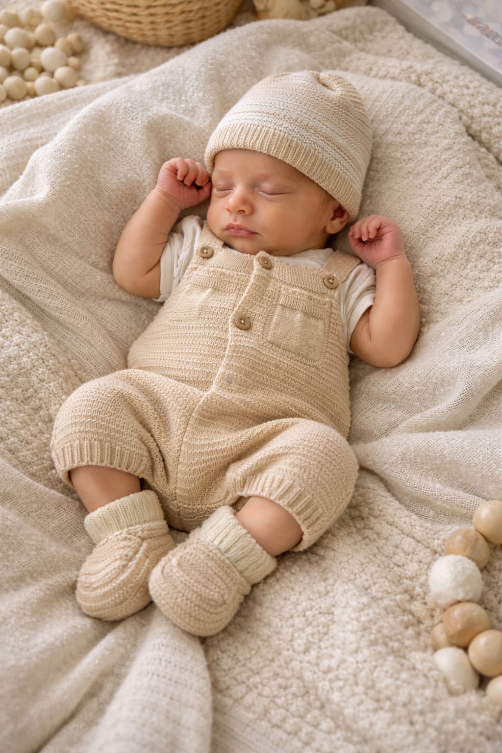 Uscita clinica pappa e latte in filo di cotone 0/3 mesi 54/58 cm