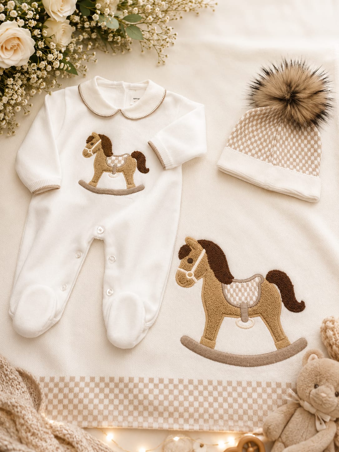 Uscita clinica baby nipos in filo di puro cotone