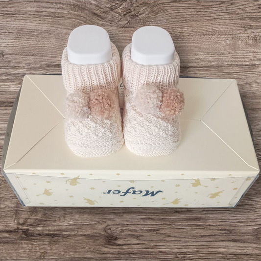 Scarpine in lana 0/6 mesi