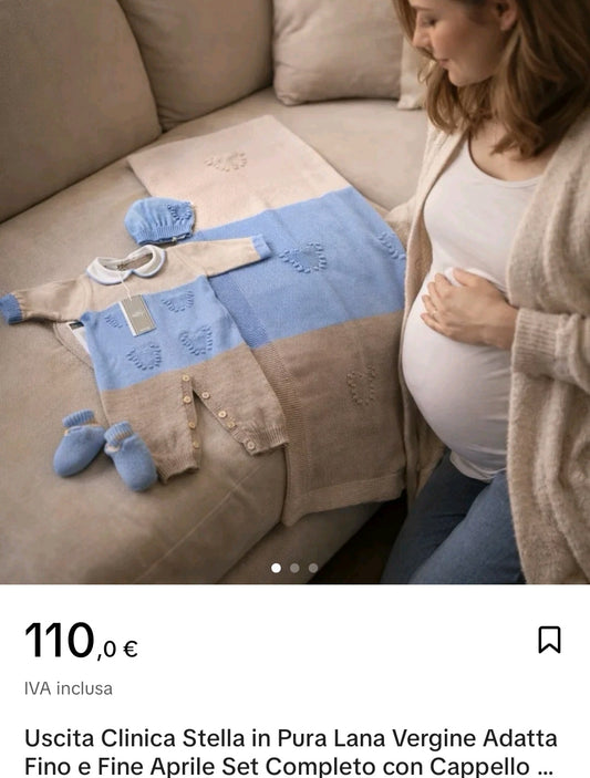 Uscita clinica Stella in pura lana