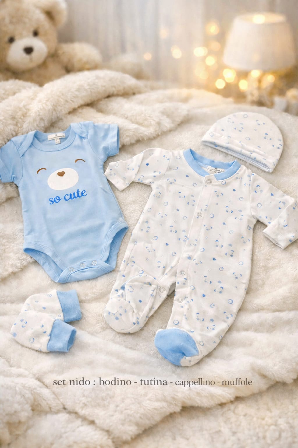 Set nido in cotone leggero