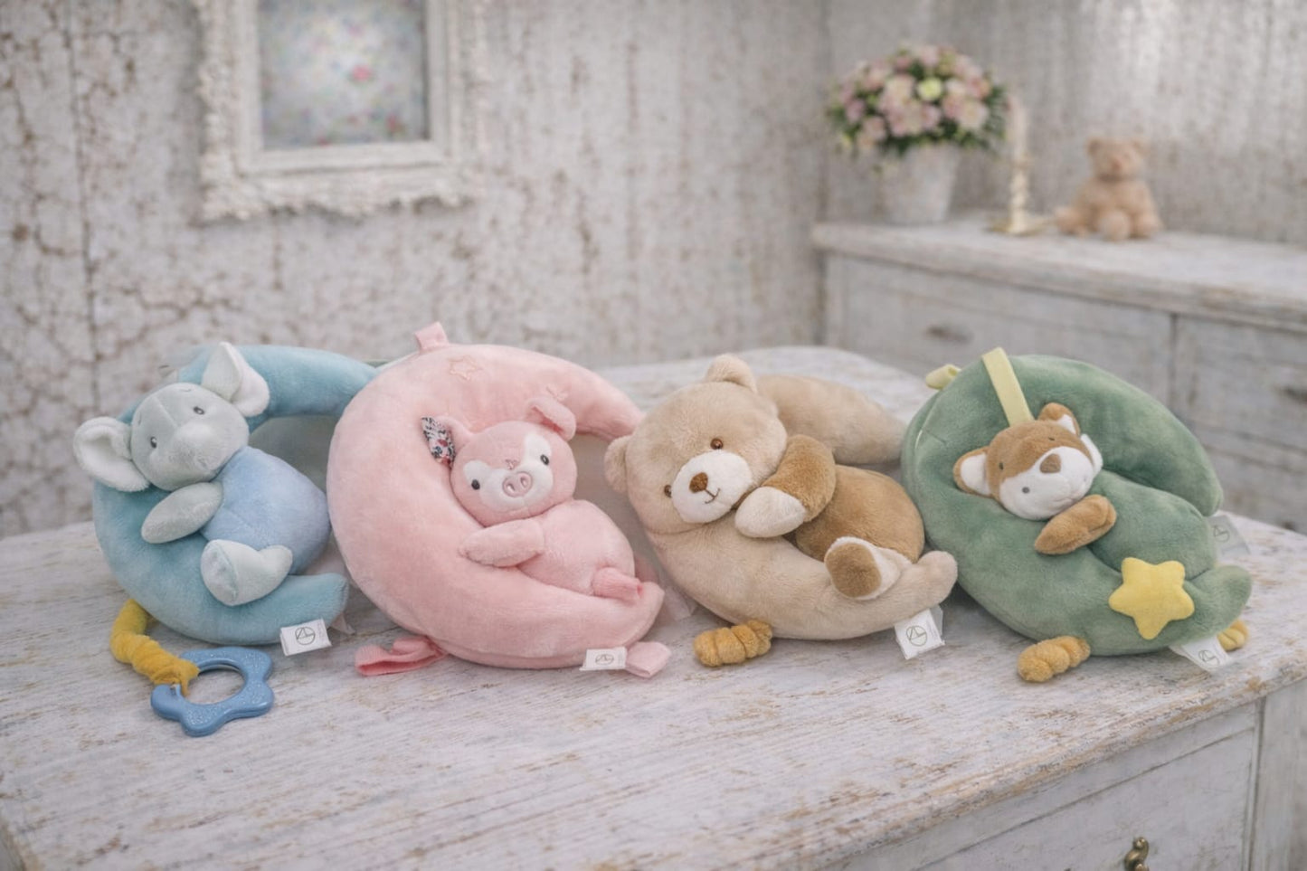 Carrillon neonato in morbito peluche