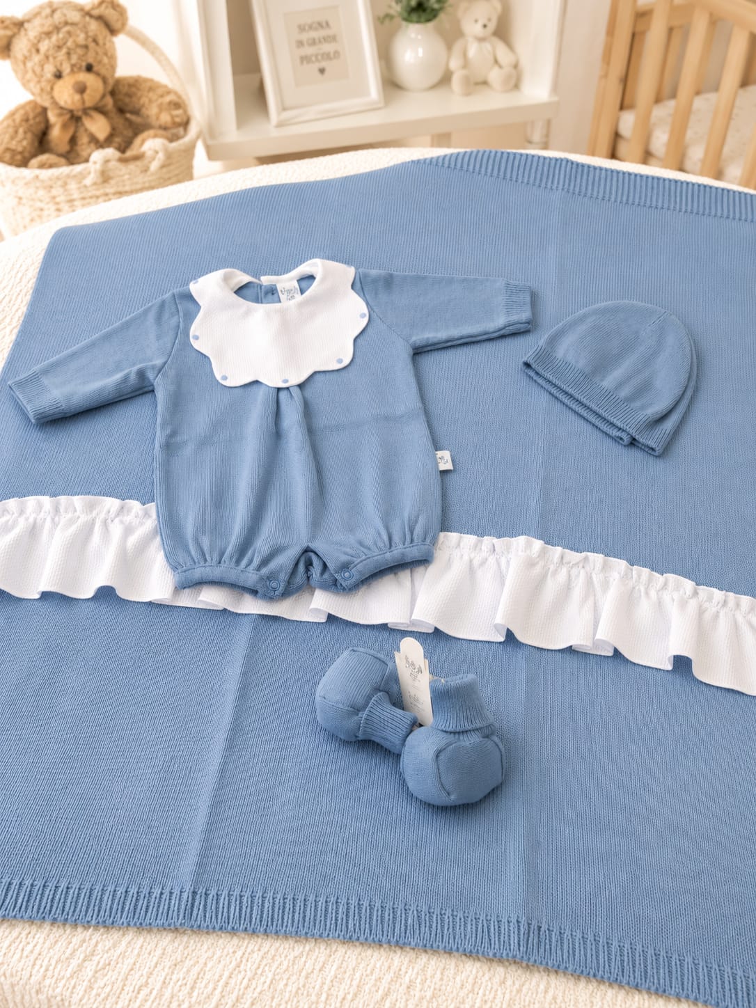 Uscita clinica pappa e latte in misto cotone