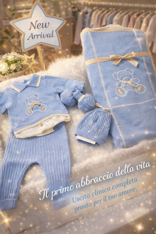 Uscita clinica prime emozioni 0/3 mesi misto lana