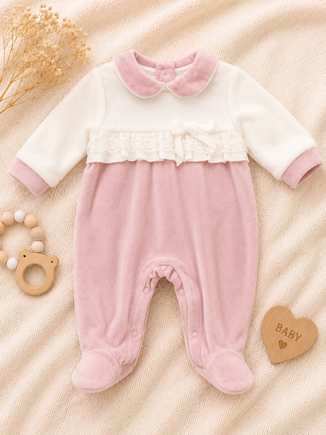 Tutine per bambina in ciniglia 54/58 cm