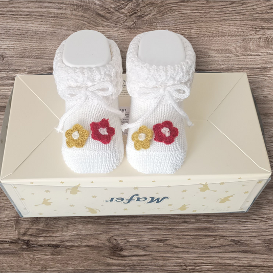 Scarpine in lana 0/6 mesi