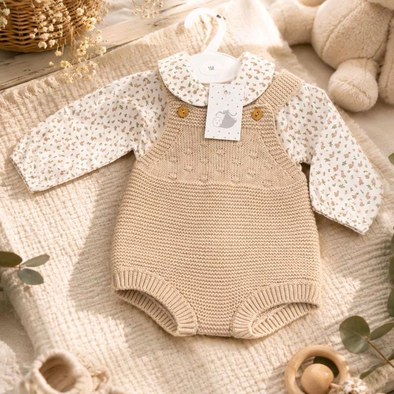 Set salopetta + camicia shabby