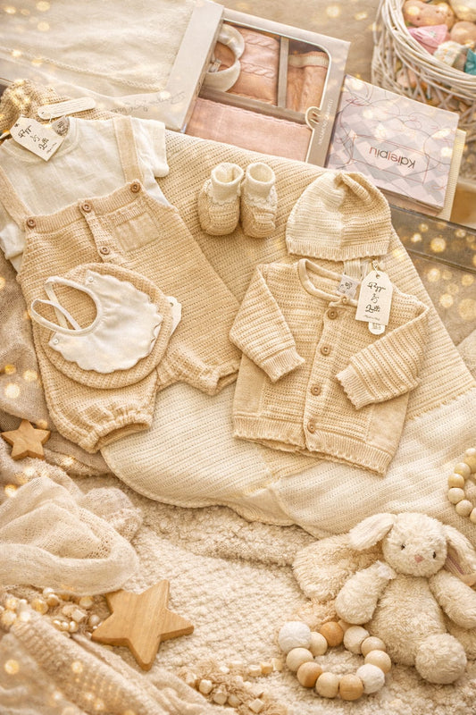 Uscita clinica pappa e latte in filo di cotone 0/3 mesi 54/58 cm