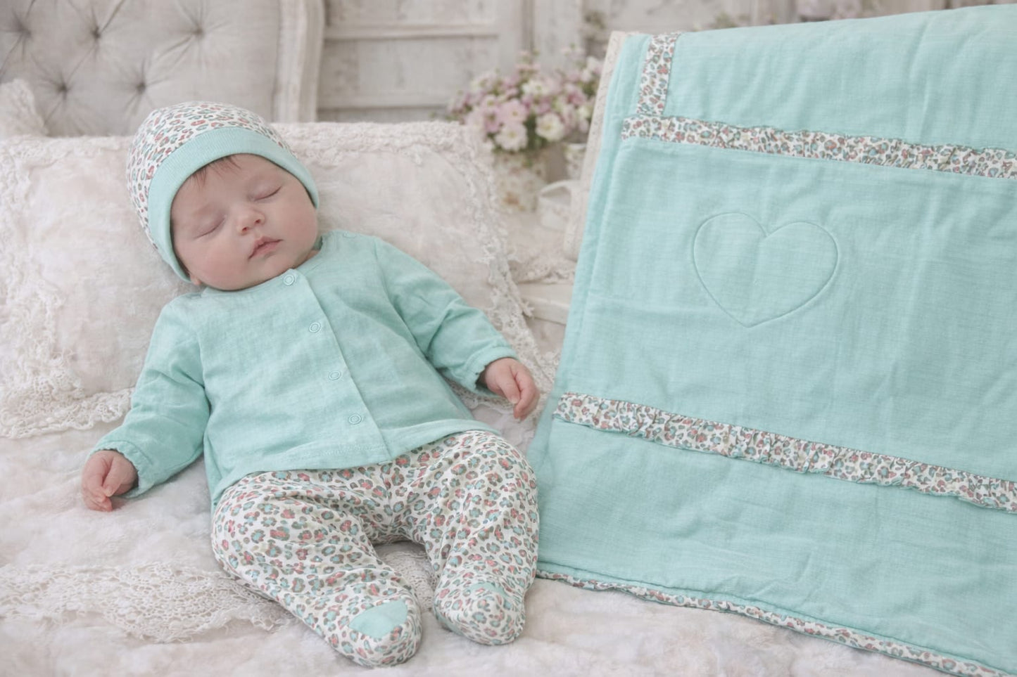 Melby Tiffany cotone biologico tema shabby