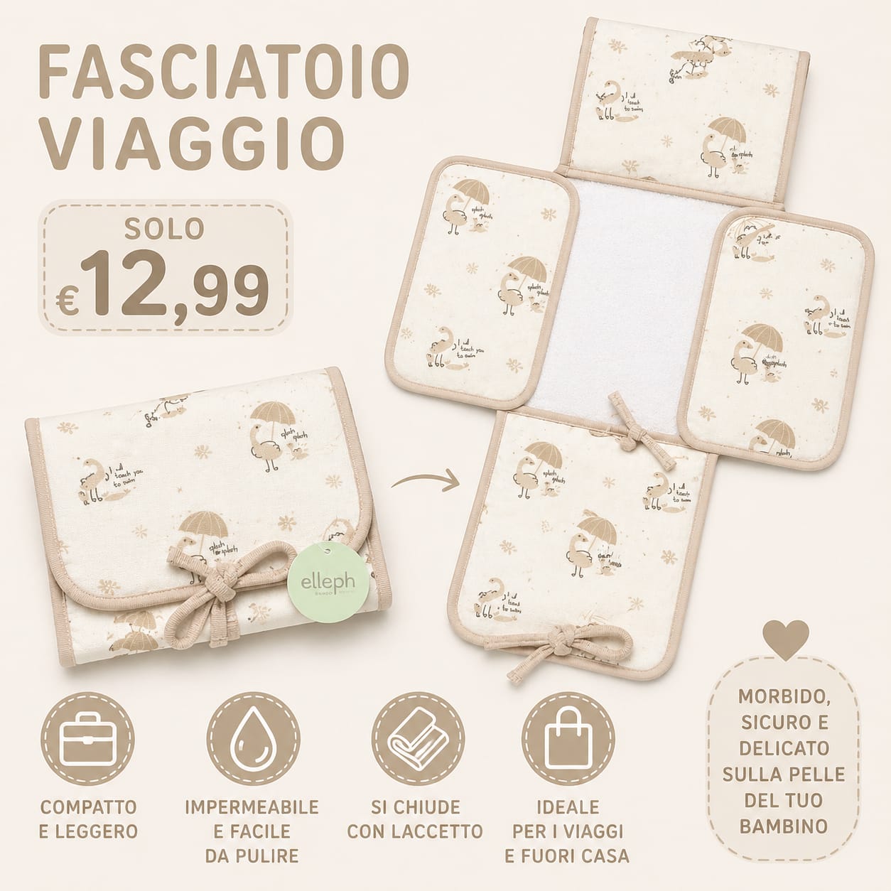 Fasciatoio da viaggio