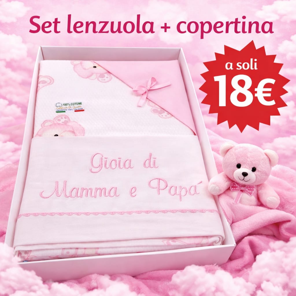 Set carrozzina set lenzuola + copertina