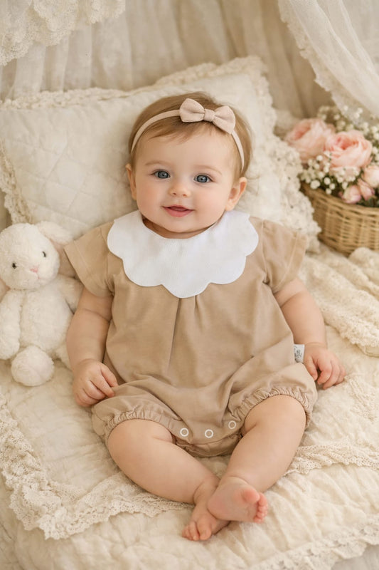 Pagliaccetto e tutina pappa e latte in cotone da personalizzare