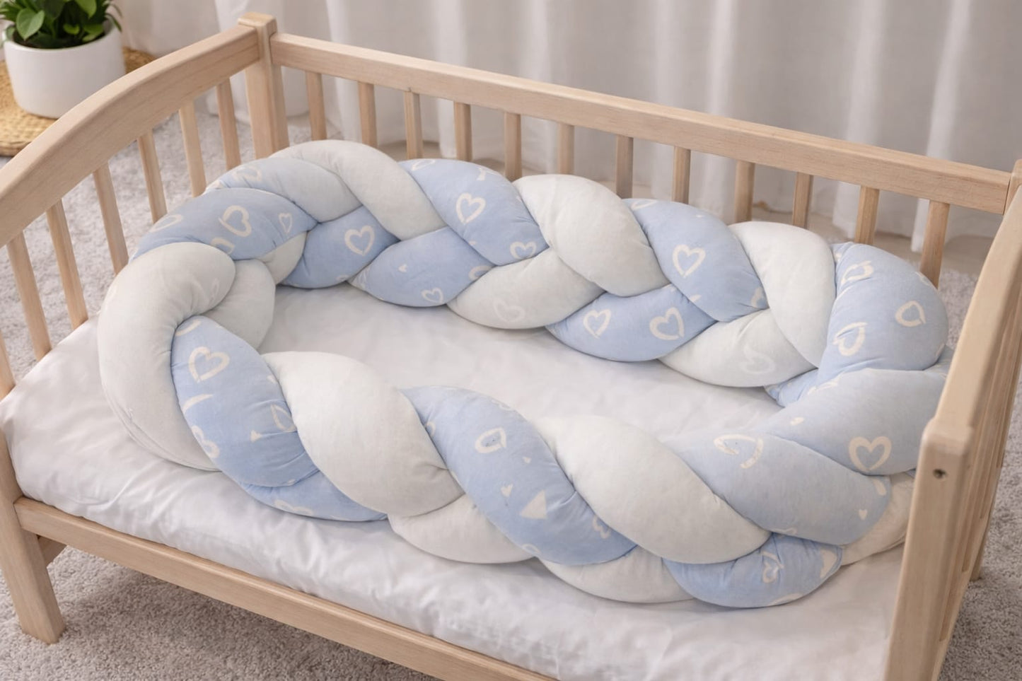 Treccia per culla o per letto lunghezza 1,98x19 cm