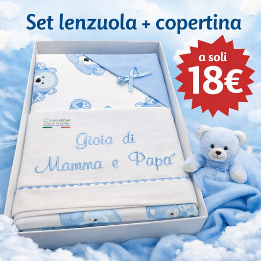 Set carrozzina set lenzuola + copertina