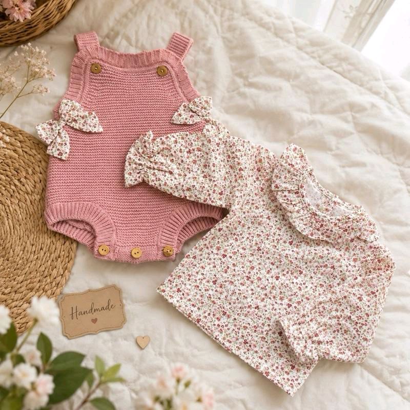 Set salopetta + camicia shabby