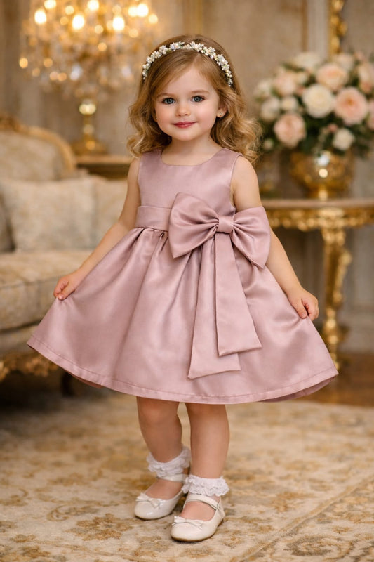 Vestito pappa e latte colore rosa antico