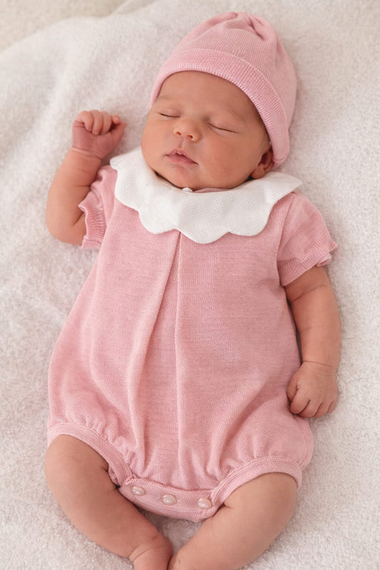 Pagliaccetto o tutina pappa e latte in filo di cotone