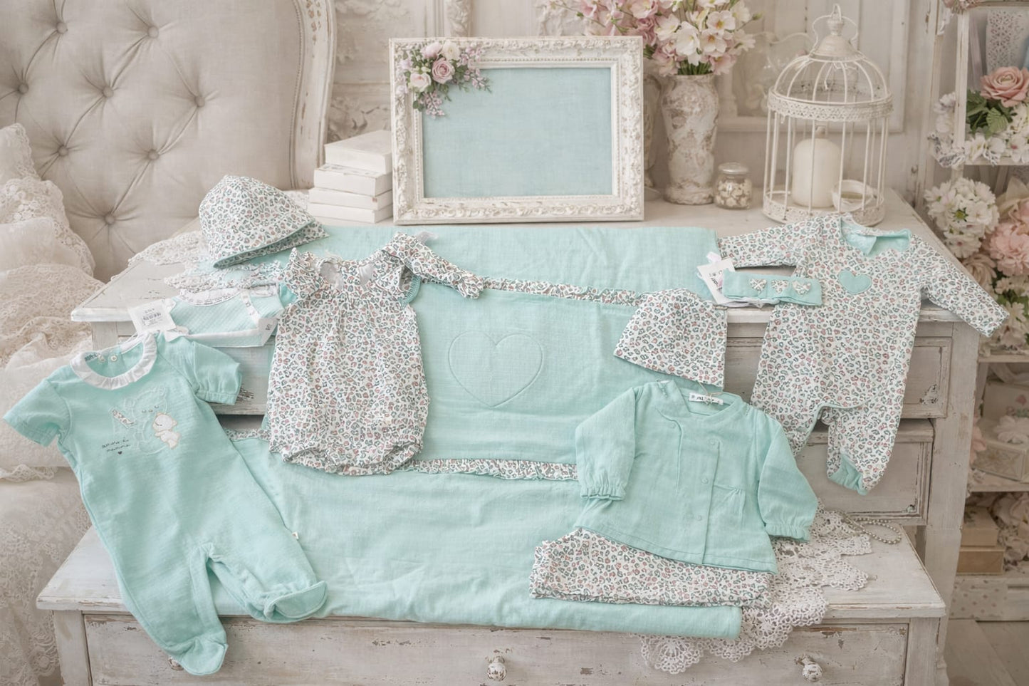 Melby Tiffany cotone biologico tema shabby